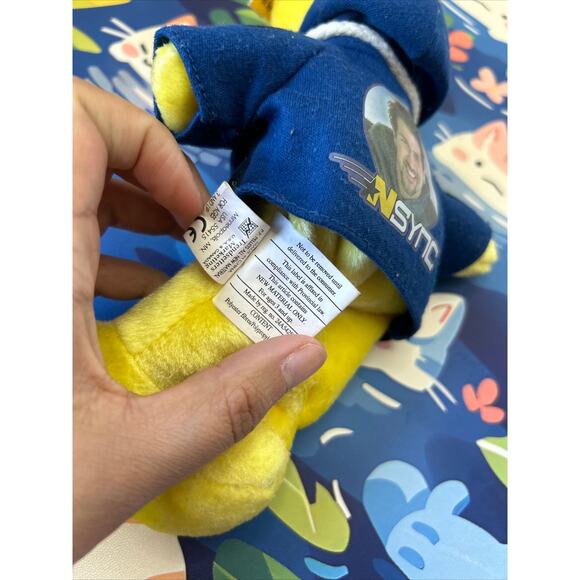 Limited Edition Rare Bear N Sync Beanie Plush Stuffed Animal Joey Yellow Bear - Picture 12 of 12